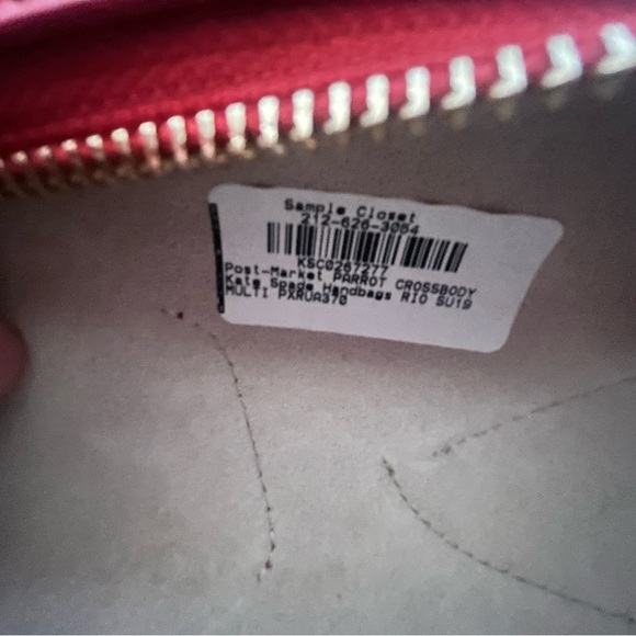 Kate Spade RIO 3D parrot italian leather crossbody SAMPLE BAG NEVER USED - Picture 9 of 9